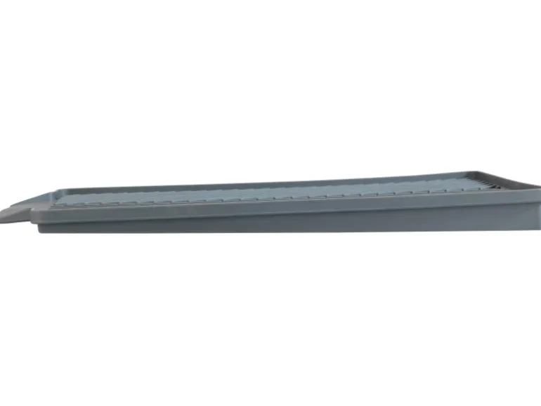 Wenko Abtropfmatte Linea 40 cm x 3 cm x 30 cm Grau
