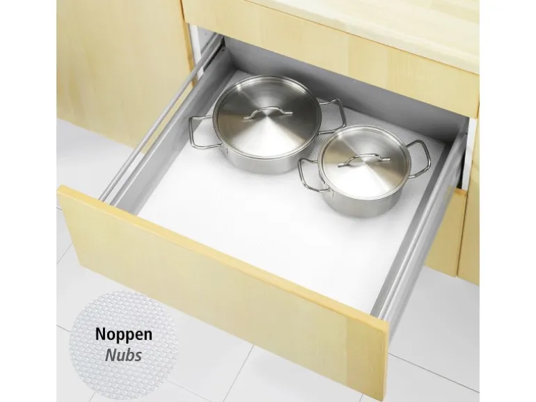 Wenko Anti-Rutsch-Matte Noppen Zuschneidbar 150 cm x 50 cm Weiß