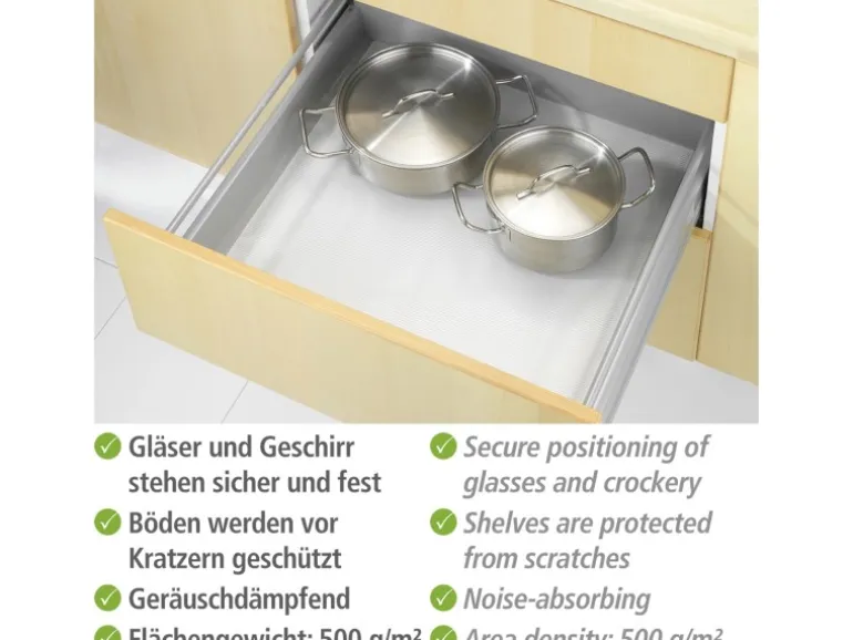Wenko Anti-Rutsch-Matte Perforiert 150 cm x 50 cm