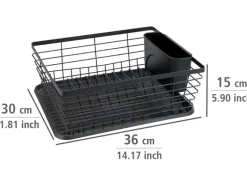 Wenko Geschirrabtropfer Drip Schwarz