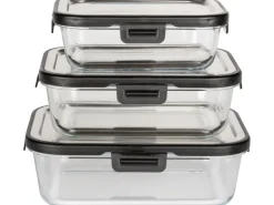 Wenko Glas Frischhaltedose Steel Black Outdoor Kitchen 1 l