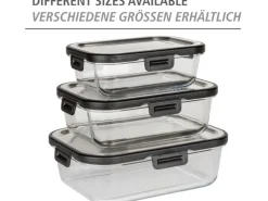 Wenko Glas Frischhaltedose Steel Black Outdoor Kitchen 0,6 l