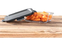 Wenko Glas Frischhaltedose Steel Black Outdoor Kitchen 0,6 l