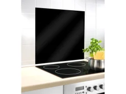Wenko Glasrückwand Schwarz 60 cm x 70 cm