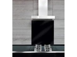 Wenko Glasrückwand Schwarz 60 cm x 70 cm