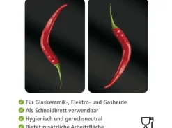 Wenko Herdabdeckplatten Universal Hot Peperoni 2er-Set Mehrfarbig