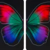 Wenko Herdabdeckplatten Universal Butterfly by Night 2er Set Mehrfarbig