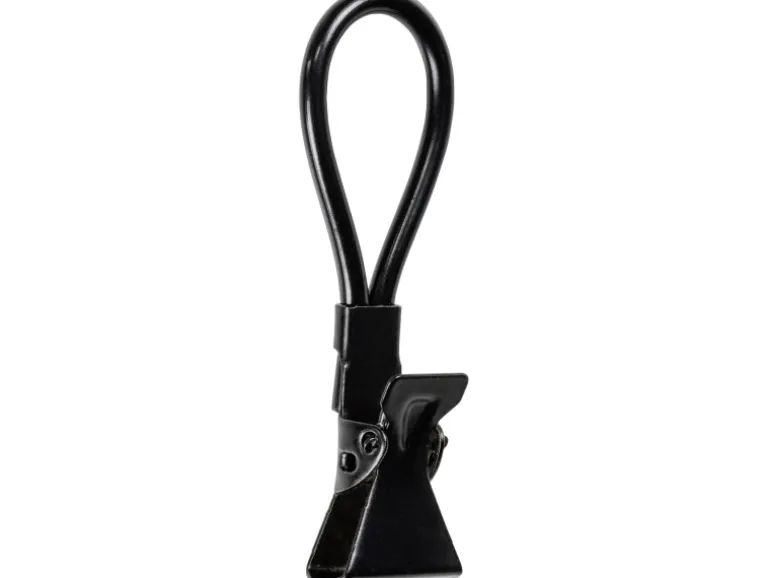 Wenko Klemm-Ösen Metall 1,7 cm x 5,3 cm x 1 cm Schwarz 4 Stück
