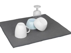 Wenko Mikrofaser Abtropfmatte Miko 47 cm x 40 cm Grau