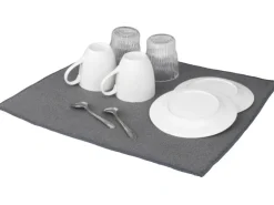 Wenko Mikrofaser Abtropfmatte Miko 47 cm x 40 cm Grau