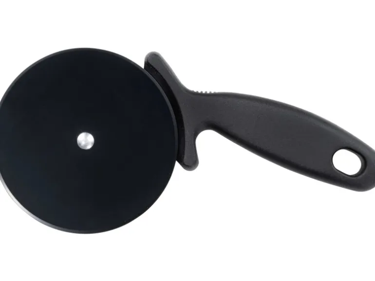 Wenko Pizzaschneider Volo Edelstahl 21 cm x 1 cm x 9,5 cm Schwarz