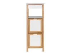 Wenko Regal Finja aus Bambus mit 2 Ablagen 34 x 89 x 30 cm Braun