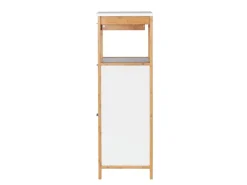 Wenko Regal Finja aus Bambus mit 2 Ablagen 34 x 89 x 30 cm Braun