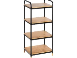 Wenko Regal Loft Bambus Braun mit 4 Etagen