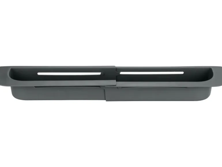Wenko Spülorganizer Fino Ausziehbar bis 49,5 cm x 5,5 cm x 8,5 cm Grau