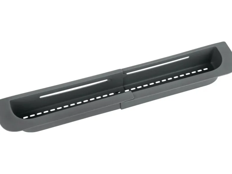 Wenko Spülorganizer Fino Ausziehbar bis 49,5 cm x 5,5 cm x 8,5 cm Grau