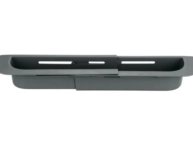 Wenko Spülorganizer Fino Ausziehbar bis 49,5 cm x 5,5 cm x 8,5 cm Grau