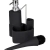 Wenko Spül-Set Empire Schwarz 19 cm x 11 cm x 12,5 cm