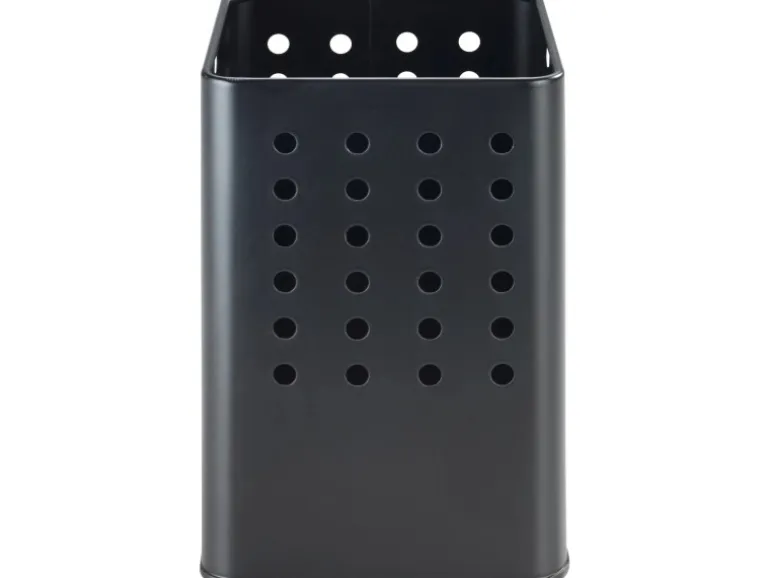 Wenko Utensilienhalter Silio 11,5 cm x 16,5 cm x 11,5 cm Schwarz Matt