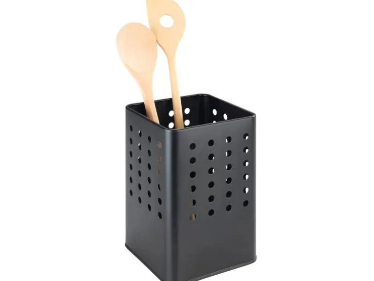 Wenko Utensilienhalter Silio 11,5 cm x 16,5 cm x 11,5 cm Schwarz Matt
