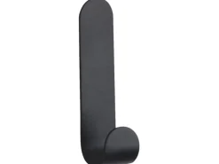 Wenko Wandhaken Monel Edelstahl 1,8 cm x 10,5 cm x 2 cm Schwarz-Matt 2 Stück