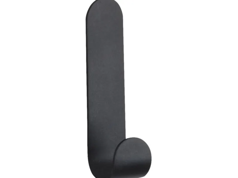 Wenko Wandhaken Monel Edelstahl 1,8 cm x 10,5 cm x 2 cm Schwarz-Matt 2 Stück