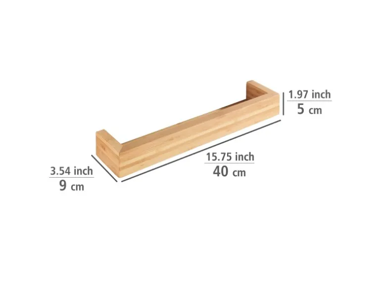 WENKO Wandregal Bambusa 40 cm Bambus