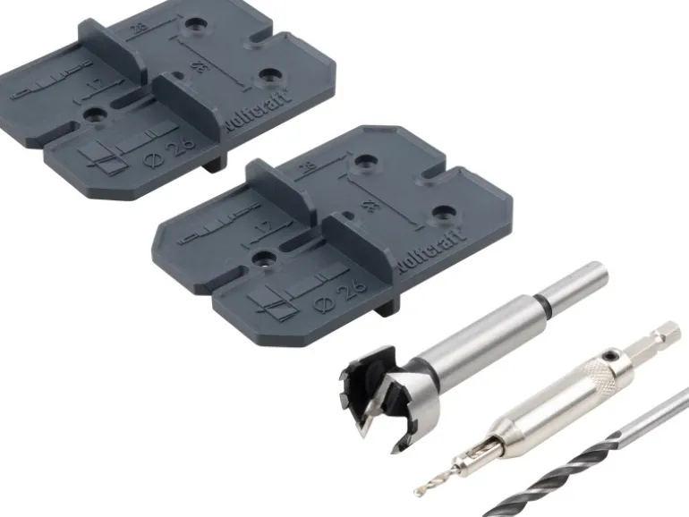 wolfcraft Scharnierloch-Set, Ø 26 mm 5-teilig