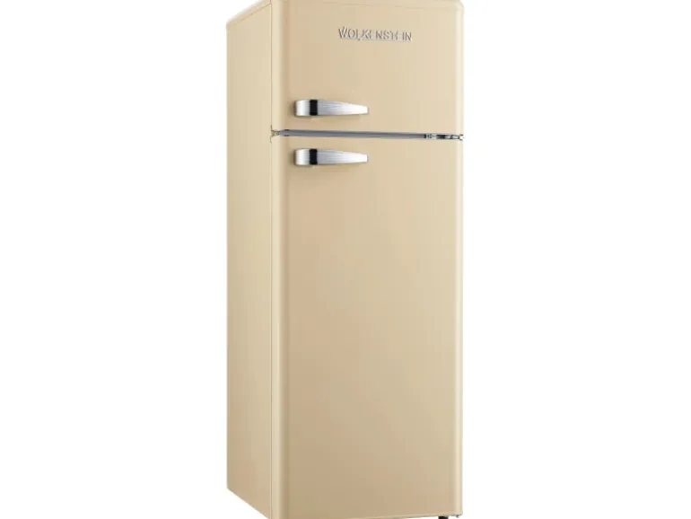 Wolkenstein Retro-Kühl-Gefrierkombination GK212.4RT Creme EEK: E