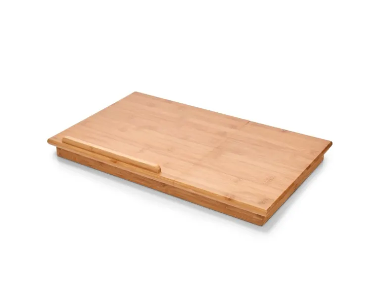 Zeller Betttablett Bambus mit Leseklappe 21,5 cm x 33 cm x 55 cm Natur