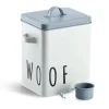 Zeller Futterdose Woof Metall 23,4 cm x 16,2 cm x 25,8 cm Weiß