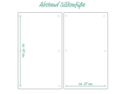 Zeller Herdabdeck-/Schneideplatten-Set Schiefer-Optik 2-teilig Anthrazit