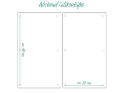 Zeller Herdabdeck-/Schneideplatten-Set Granit-Optik 2-teilig Anthrazit