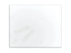 Zeller Herdblende-/Abdeckplatte Granit-Optik Glas 50 cm x 56 cm Anthrazit