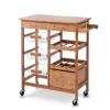 Zeller Küchenrollwagen Bambus 66 cm x 36 cm x 84 cm Natur