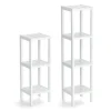 Zeller Standregal mit 3 Ablagen MDF 22 cm x 22 cm x 65 cm Weiß
