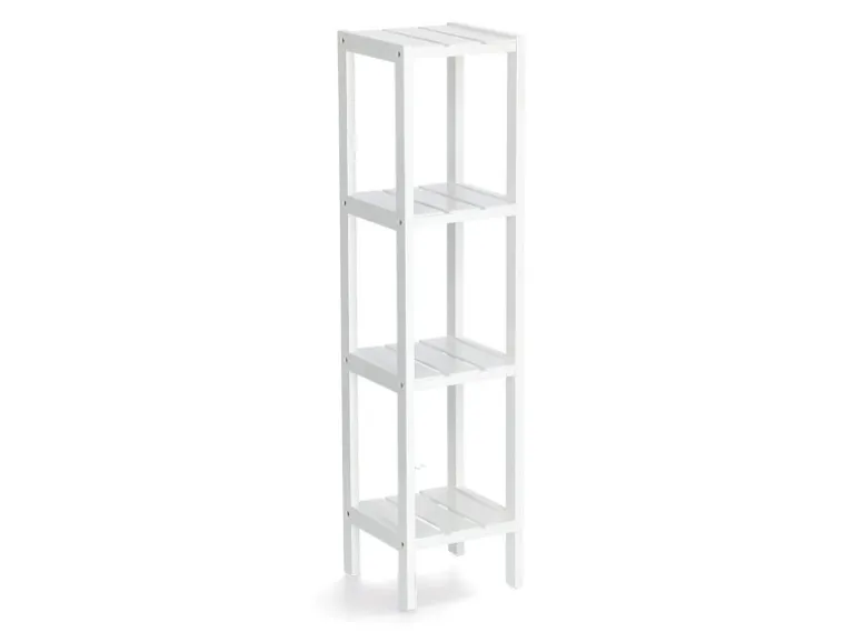 Zeller Standregal mit 4 Ablagen MDF 22 cm x 22 cm x 92 cm Weiß
