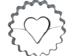Zenker Ausstecher Linzer mit Herz Ø 54 mm x 36 mm Silber
