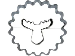 Zenker Ausstecher Linzer mit Elchkopf Ø 54 mm x 36 mm Silber
