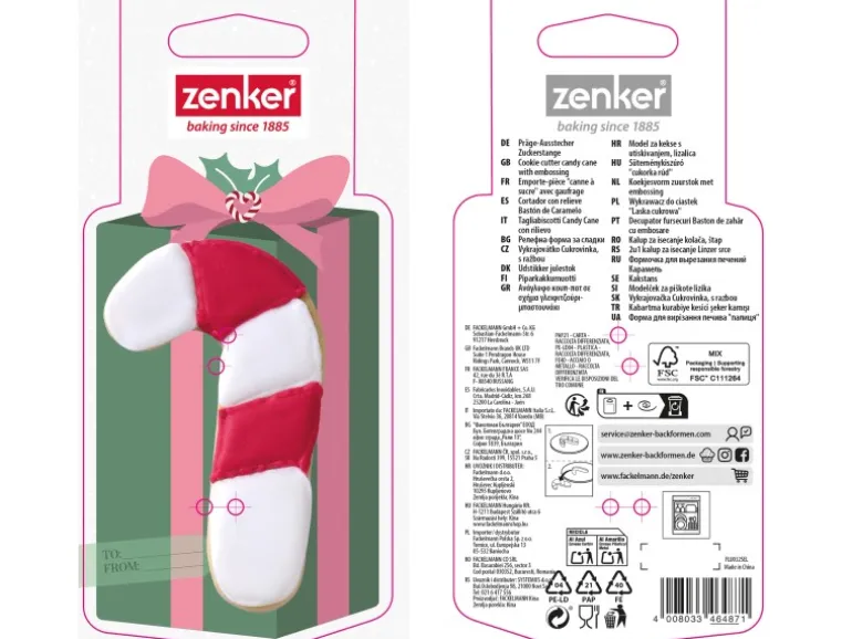 Zenker Ausstecher Zuckerstange Silber