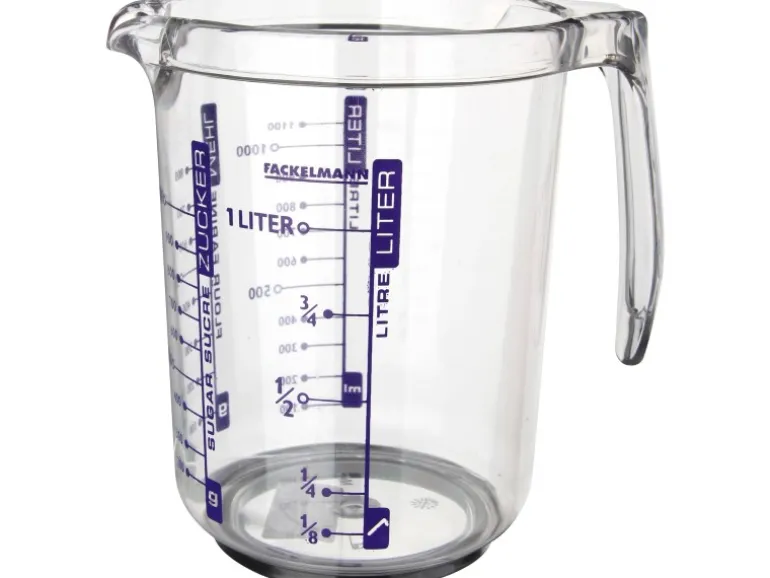 Zenker Patisserie Profi-Messbecher Ø 12 cm 1 l Fassungsvermögen Transparent