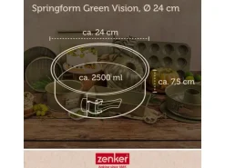 Zenker Springform Flachboden Green Vision Ø 24 cm x 7,5 cm