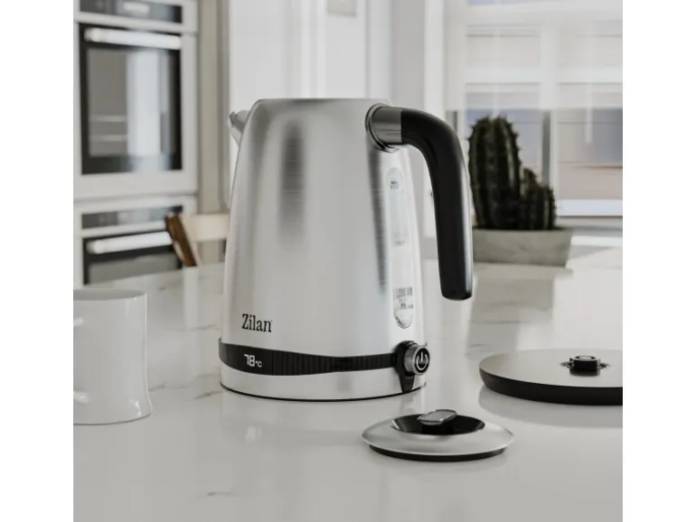 Zilan ZLN-1000 Wasserkocher mit Temperatureinstellung Edelstahl 1,7 L